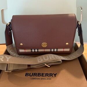 Burberry brown crossbody bag.